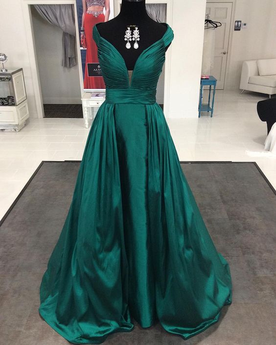 Emerald Green Taffeta Dress Clearance ...
